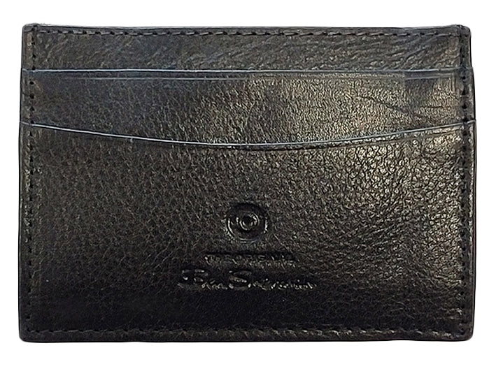 Portefeuilles Ben Sherman Koki Leather Card Holder Noir | DFT-05947001